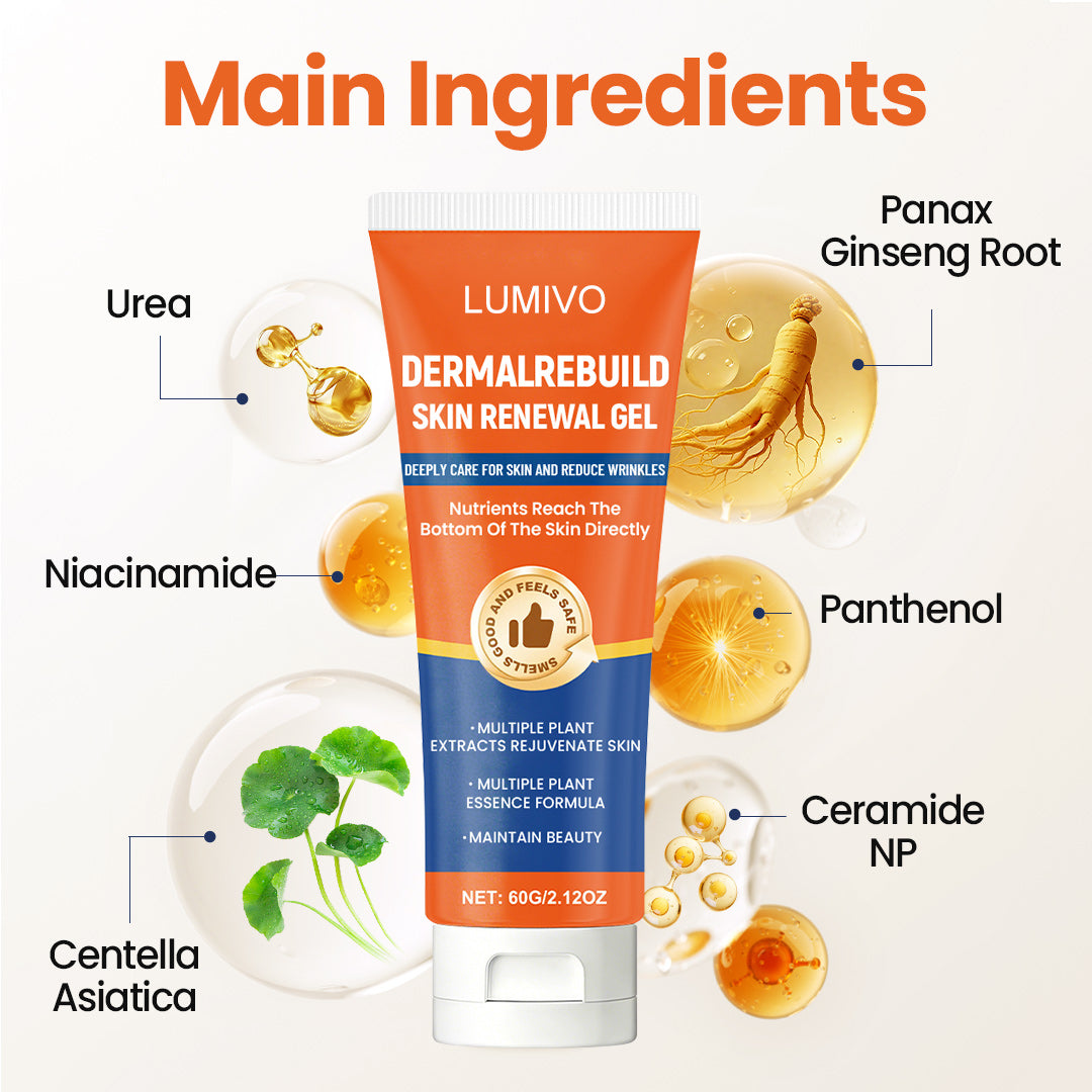 👨‍⚕LUMIVO® DermalRebuild Skin Renewal Gel-👍visible smoothing &fading in the first 7 days pf use
