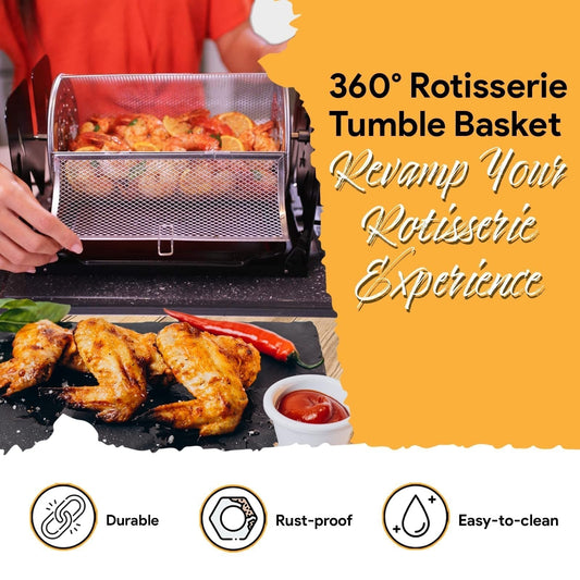 🎁 Warehouse Clearance🏆 10,000 Sold This Week✨Ultimate Rotisserie Grilling Bundle | Versatile, Eco-Friendly Outdoor & Kitchen Cooking