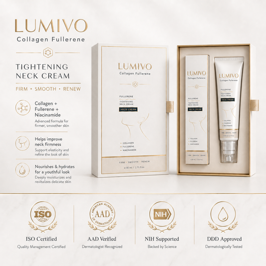 🎁Mother's Day Special-LUMIVO™🧴 Neck Firming Roller Cream with Collagen & Hyaluronic Acid